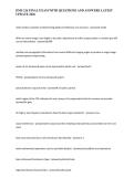 DMS 216 FINAL EXAM WITH QUESTIONS AND ANSWERS LATEST UPDATE 2026&NewLine;