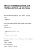 MDC 3 COMPREHENSIVE REVIEW 2026 &NewLine;VERIFIED QUESTIONS AND SOLUTIONS