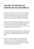 AMLS FINAL TEST PAPER 2026 FULL&NewLine;QUESTIONS AND SOLUTIONS VERIFIED A&plus;