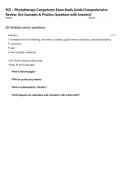 PCE &ndash; Physiotherapy Competency Exam Study Guide &lpar;Comprehensive Review&comma; Key Concepts & Practice Questions with Answers&rpar;
