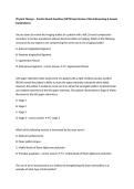 Physical Therapy &ndash; Practice Board Questions &lpar;NPTE Exam Review&comma; Clinical Reasoning & Answer Explanations&rpar;