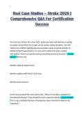Hesi Case Studies &ndash; Stroke 2026 &vert;&NewLine;Comprehensive Q&A For Certification&NewLine;Success