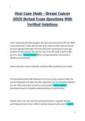 Hesi Case Study - Breast Cancer&NewLine;2026 &vert;Actual Exam Questions With&NewLine;Verified Solutions