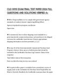 CLG 0010 EXAM FINAL TEST PAPER 2026 FULL&NewLine;QUESTIONS AND SOLUTIONS VERIFIED A&plus;