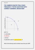 FSU HAMMOCK MACRO FINAL EXAM &vert; &NewLine;FREQUENTLY TESTED QUESTIONS WITH &NewLine;CORRECT ANSWERS &vert; BRAND NEW&excl;