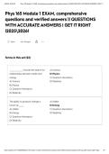 Phys 165 Module 1 EXAM&comma; comprehensive questions and verified answers &vert;&vert; QUESTIONS WITH ACCURATE ANSWERS &vert; GET IT RIGHT &vert;20252026&excl;&NewLine;&NewLine;
