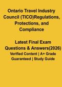 Ontario Travel Industry Council &lpar;TICO&rpar; &ndash; Regulations&comma; Protections & Compliance Study Guide PDF