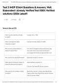 Test 3 IMDP EXAM Questions & Answers&comma; Well Elaborated &vert; Already Verified Test &vert;100&percnt; Verified solutions &vert;2026 Latest&excl;&excl;&NewLine;&NewLine;
