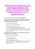 HESI Maternal Complications Exam &NewLine;&lpar;2026 Update&rpar;&vert;&vert; Questions  And &NewLine;Answers  With Rationales&sol;Graded &NewLine;A&plus;&sol;2026 Update&sol;100&percnt; Correct &NewLine;&sol;Instant Download 