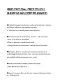 MRI PHYSICS FINAL PAPER 2026 FULL &NewLine;QUESTIONS AND CORRECT ANSWERS