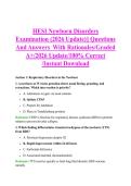 HESI Newborn Disorders &NewLine;Examination &lpar;2026 Update&rpar;&vert;&vert; Questions  &NewLine;And Answers  With Rationales&sol;Graded &NewLine;A&plus;&sol;2026 Update&sol;100&percnt; Correct &NewLine;&sol;Instant Download