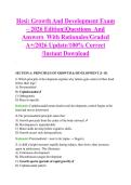 Hesi&colon; Growth And Development Exam &ndash; 2026 Edition&vert;&vert;Questions  And &NewLine;Answers  With Rationales&sol;Graded &NewLine;A&plus;&sol;2026 Update&sol;100&percnt; Correct &NewLine;&sol;Instant Download