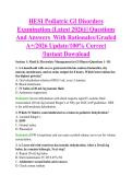 HESI Pediatric GI Disorders &NewLine;Examination &lpar;Latest 2026&rpar;&vert;&vert; Questions  &NewLine;And Answers  With Rationales&sol;Graded &NewLine;A&plus;&sol;2026 Update&sol;100&percnt; Correct &NewLine;&sol;Instant Download 