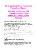 HESI Immunization and Vaccination &NewLine;Exam &lpar;2026 Edition&rpar;&vert;&vert; &NewLine;questions  and answers  with &NewLine;rationales&sol;graded A&plus;&sol;2026 &NewLine;update&sol;100&percnt; correct &sol;instant &NewLine;download