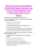 HESI CONGENITAL DISORDERS &NewLine;EXAM &lpar;2026 Update&rpar;&vert;&vert; Questions  And &NewLine;Answers  With Rationales&sol;Graded &NewLine;A&plus;&sol;2026 Update&sol;100&percnt; Correct &NewLine;&sol;Instant