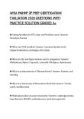 APEA PMHNP 3P PREP CERTIFICATION&NewLine;EVALUATION 2026 QUESTIONS WITH&NewLine;PRACTICE SOLUTION GRADED A&plus;