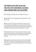 MSF RIDERCOACH PREP EXAM 2026 &NewLine;PRACTICE TEST PAPER RIDER COACHING &NewLine;SKILLS REVIEW SHEET FULL SOLUTIONS 