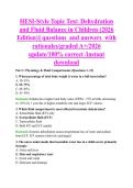 HESI-Style Topic Test&colon; Dehydration &NewLine;and Fluid Balance in Children &lpar;2026 &NewLine;Edition&rpar;&vert;&vert; questions  and answers  with &NewLine;rationales&sol;graded A&plus;&sol;2026 &NewLine;update&sol;100&percnt; correct &sol;instant &NewLine;download