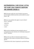 MULTIDIMENSIONAL CARE III EXAM 1 ACTUAL &NewLine;TEST SCRIPT 2026 COMPLETE QUESTIONS &NewLine;AND ANSWERS GRADED A&plus; 