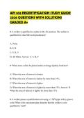 API 653 RECERTIFICATION STUDY GUIDE&NewLine;2026 QUESTIONS WITH SOLUTIONS&NewLine;GRADED A&plus;