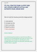 FP1 FULL PRACTICE EXAM &vert; &lbrace;LATEST 2026&sol; &NewLine;2027 UPDATE&rcub; COMPLETE ACTUAL AND &NewLine;AUTHENTIC EXAM &vert; BRAND NEW&excl; 