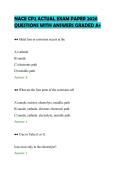NACE CP2 ACTUAL EXAM PAPER 2026 &NewLine;QUESTIONS WITH ANSWERS GRADED A&plus;