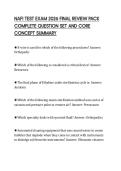 NAFI TEST EXAM 2026 FINAL REVIEW PACK &NewLine;COMPLETE QUESTION SET AND CORE &NewLine;CONCEPT SUMMARY