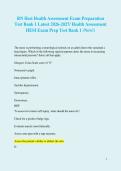 A Packet for Hesi Health Assessment Exam Preparation Test Banks 1&comma; 2 & 3 Latest 2026-2027&sol; Health Assessment HESI Exam Prep Test Banks Bundle &lpar;New&excl;&rpar;