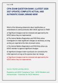 CPIA EXAM QUESTION BANK &vert; &lbrace;LATEST 2026&sol; &NewLine;2027 UPDATE&rcub; COMPLETE ACTUAL AND &NewLine;AUTHENTIC EXAM &vert; BRAND NEW&excl;