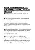 NAPSR CNPR EXAM SCRIPT 2026 &NewLine;COMPLETE QUESTIONS ACCURATE &NewLine;ANSWERS 