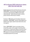AHFI Exam Questions & 100&percnt; Verified Answers solutions UPDATE 2026 STUDY GUIDE EXAM