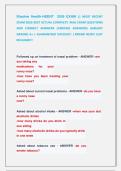 Shadow Health-HEENT  2026 EXAM &vert;&vert; MOST RECENT   &NewLine;EXAM 2026-2027 ACTUAL COMPLETE  REAL EXAM QUESTIONS &NewLine;AND CORRECT ANSWERS &lpar;VERIFIED ANSWERS&rpar; ALREADY &NewLine;GRADED A&plus; &vert; GUARANTEED SUCCESS&excl;&excl; &vert; BRAND NEW&excl;&excl; JUST &NewLine;RELEASED&excl;&excl;
