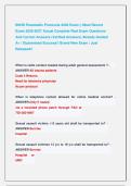 SNHD Paramedic Protocols 2026 Exam &vert;&vert; Most Recent             &NewLine;Exam 2026-2027 Actual Complete Real Exam Questions               &NewLine;And Correct Answers &lpar;Verified Answers&rpar; Already Graded              &NewLine;A&plus; &vert; Guaranteed Success&excl;&excl; Brand New Exam &vert; Just  &NewLine;Rele