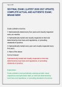 SDI FINAL EXAM &vert; &lbrace;LATEST 2026&sol; 2027 UPDATE&rcub; &NewLine;COMPLETE ACTUAL AND AUTHENTIC EXAM &vert; &NewLine;BRAND NEW&excl; 