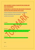 WGU UNIVERSITY SCHOOL OF ARCHITECTURE&comma; DESIGN AND &NewLine;BUILT ENVIRONMENT &NewLine;DEPARTMENT OF ARCHITECTURE AND BUILDING TECHNOLOGY &NewLine;ARCHITECTURE AND CONSTRUCTION STUDIES &NewLine;BUILDING TECHNOLOGY&colon; CONSTRUCTION SYSTEMS AND ASSEMBLIES &NewLine;ARCH 626 COMPREHENSIVE FINAL EX