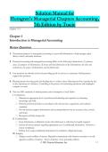 Solution manual for horngren s managerial chapters accounting 7th edition&period;