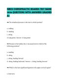 NBCE PART 1 PHYSIOLOGY ACTUAL TEST&NewLine;PAPER 2026 FULL QUESTIONS AND&NewLine;CORRECTLY WELL DEFINED ANSWERS&NewLine;GRADED A&plus;