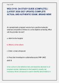 WGU D118&colon; OA STUDY GUIDE &lpar;COMPLETE&rpar; &vert; &NewLine;&lbrace;LATEST 2026&sol; 2027 UPDATE&rcub; COMPLETE &NewLine;ACTUAL AND AUTHENTIC EXAM &vert; BRAND NEW&excl; 