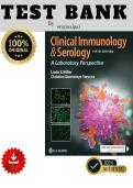 Full Test Bank&colon; Clinical Immunology and Serology&colon; A Laboratory Perspective&comma; 5th Edition &vert; Linda E&period; Miller&comma; Christine Dorresteyn Stevens &vert; Complete Chapter-by-Chapter Coverage &vert; Verified Questions & Correct Answers &vert; Detailed Immunological Rationales &vert; Med