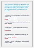 Texas Cosmetology Written Exam &vert;&vert; Most Recent Exam &NewLine;2026-2027 Actual Complete Real Exam Questions And &NewLine;Correct Answers &lpar;Verified Answers&rpar; Already Graded  &NewLine;A&plus; &vert; Guaranteed Success&excl;&excl; Brand New Exam &vert; Just  &NewLine;Released&excl;&excl;