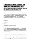 NAGELHOUT CHAPTER 15 CHEMISTRY AND&NewLine;PHYSICS FOR NURSE ANESTHESIA SOLUTION&NewLine;BUNDLE 2026 SOLVED QUESTIONS WITH&NewLine;CORRECT ANSWERS 100&percnt; ACCURATE