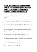 NAGELHOUT CHAPTER 15 CHEMISTRY AND&NewLine;PHYSICS FOR NURSE ANESTHESIA FINAL&NewLine;REVIEW SHEET 2026 QUESTIONS AND VERIFIED&NewLine;SOLUTIONS GUARANTEED TO PASS