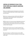 ARIZONA LIFE INSURANCE EXAM 2 FINAL&NewLine;STUDY PAPER 2026 COMPLETE QUESTIONS&NewLine;AND ANSWERS&NewLine;