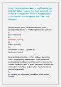 Texas Promulgated Forms Exam  &vert;&vert; Most Recent Exam &NewLine;2026-2027 Actual Complete Real Exam Questions And &NewLine;Correct Answers &lpar;Verified Answers&rpar; Already Graded  &NewLine;A&plus; &vert; Guaranteed Success&excl;&excl; Brand New Exam &vert; Just  &NewLine;Released&excl;&excl;