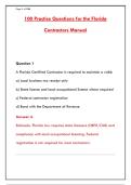  FLORIDA CONTRACTORS EXAM WITH 100 REALISTIC PRACTICE QUESTIONS & ANSWERS &ndash; GET LICENSED FAST