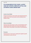 PCA EXAM WEEDS STUDY GUIDE &vert; &lbrace;LATEST &NewLine;2026&sol; 2027 UPDATE&rcub; COMPLETE ACTUAL AND &NewLine;AUTHENTIC EXAM &vert; BRAND NEW&excl;