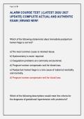 ALARM COURSE TEST &vert; &lbrace;LATEST 2026&sol; 2027 &NewLine;UPDATE&rcub; COMPLETE ACTUAL AND AUTHENTIC &NewLine;EXAM &vert; BRAND NEW&excl;