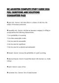 NC ADJUSTER LICENSE EXAM SCRIPT 2026&NewLine;TEST PAPER QUESTIONS AND SOLUTIONS&NewLine;GRADED A&plus;