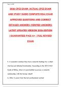  2026 CPCE EXAM &ndash; 300 COMPLETE QUESTIONS & CORRECT VERIFIED ANSWERS WITH DETAILED RATIONALES &vert; LATEST EDITION &vert; GUARANTEED PASS A&plus;
