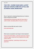TNCC PRE - COURSE EXAM GUIDE &vert; &lbrace;LATEST &NewLine;2026&sol; 2027 UPDATE&rcub; COMPLETE ACTUAL AND &NewLine;AUTHENTIC EXAM &vert; BRAND NEW&excl; 